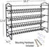 SWOMMOLY 36 396 Set, Countertop, Spice Rack Organizer with Empty Square Spice Jars, Spice Labels with Chalk Marker