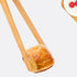 2 Pieces Natural Bamboo Toast Tongs, 10.2 Inches Long Tongs with Anti-slip Design for Toaster, Fruits, Bread & Pickles,
