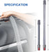 LANMU Flexible Crevice Tool Vacuum Hose for Dyson V15 V12 V11 V10 V8 V7, Attachments for Hard-to-Reach Areas