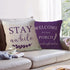 ULOVE LOVE YOURSELF 18x18,2Pack Country Porch Decor Throw Pillow Covers Farmhouse Pillowcases Welcome to Our Porch Stay