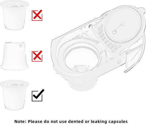 KOTLIE EM-308A Capsule Coffee Machine Pod Accessory for K-cup Capsules