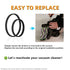 Replacement Belt Set for Bissell ProHeat 2X Revolution Pet Pro Carpet Cleaner Model 1986, 1964, 2007, 2007P Series
