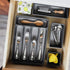 madesmart Classic 12 x 3 Bin - Granite Multi-Purpose Storage Organizer with Soft-grip Lining and Non-slip Feet