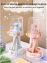 POMN Kids Toothbrushes Holder with Cute Cup, with Kawaii Badge Sticker, Electric Toothbrush Holder for Kids Toddler