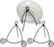 BANBERRY DESIGNS Black Metal Folding Easel - Display Plate Stand with Swirling Spiral Scroll Design - Set of 3 - 7" H