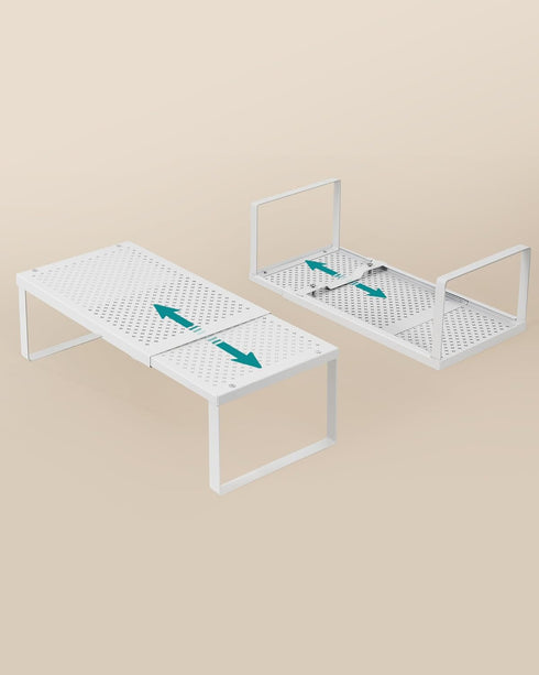 Countertop UKCS007W01 SONGMICS Spice Rack, Expandable Kitchen Shelf, Small Cupboard Organizer, Metal, Space-Saving