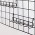 FRIADE 2 Pack Storage Hooks Rack, Iron Wire Grid Hooks for Wall Mount Storage and Display (Black)