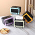 LSLANSOON Tissue Box Holder with Cell Phone Slot, Retro TV Shaped Tissue Case and Cellphone Holder Cellphone Stand