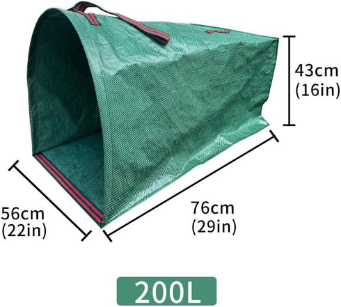 3-Pack, Reusable Lawn & Garden Bags, Yard Leaf Waste Bags,Large Yard Dustpan-Type Garden Bag for Collecting
