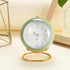 Tetino Analog Alarm Clocks,Retro Backlight Cute Simple Design Small Desk Clock with Night Light,Silent