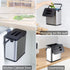 SIDIANBAN Hanging Trash Can with Lid, 0.8 Gal/3L Stainless Steel Garbage Can for Kitchen Cabinet Door or Countertop