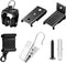 TOKPLNU Ceiling Curtain Track Accessories, Flexible Bendable Black Curtain Rail 12Ft for Ceiling Wall Mount