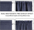 PANOVOUS Small Navy Door Window Curtain Panel for Front Door, Blackout French Door Curtain 25x40 Inch