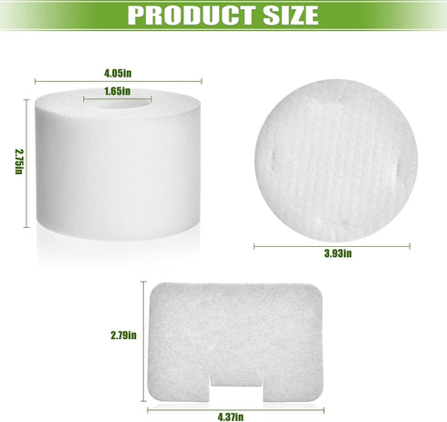 6 Pack Replacement Filters for Shark Navigator Deluxe NV42, NV4226, NV46, NV44, NV4626, UV402, NV36