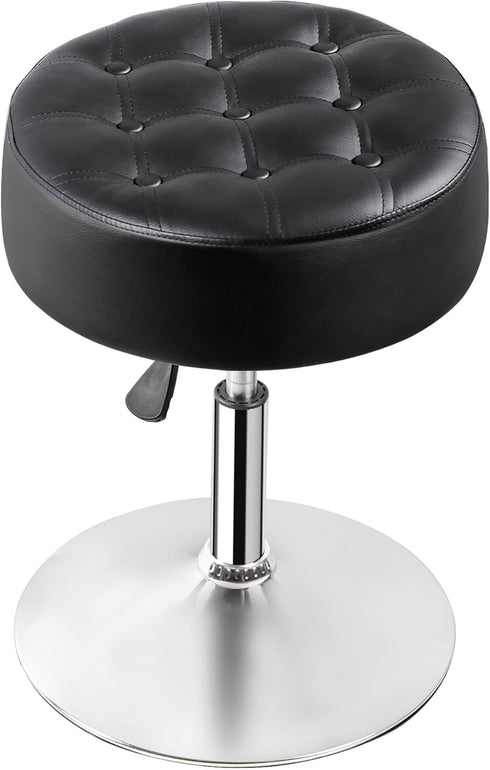 360 JupiterForce Adjustable Vanity Stool Chair for Makeup, Swivel Makeup Vanity Chair Faux Leather Vanity Stool