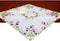 Simhomsen Embroidered Tulip Square Tablecloth, Spring Floral Toppers, Tablecovers for End Table,