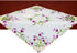 Simhomsen Embroidered Tulip Square Tablecloth, Spring Floral Toppers, Tablecovers for End Table,