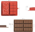 Hushiseek Molds,1 Inch 2PCS Dubai Chocolate Bar Deep Large and Thick Silicone Chocolate Molds Big Chocolate Candy Bar