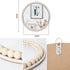 17-Inch Boho Rattan Wall Mirror for Home Decor
