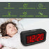 Digital Alarm Clock, Small Wall Clock, Battery Operated with 1.2" LED Large Display, for Bedroom/Desk