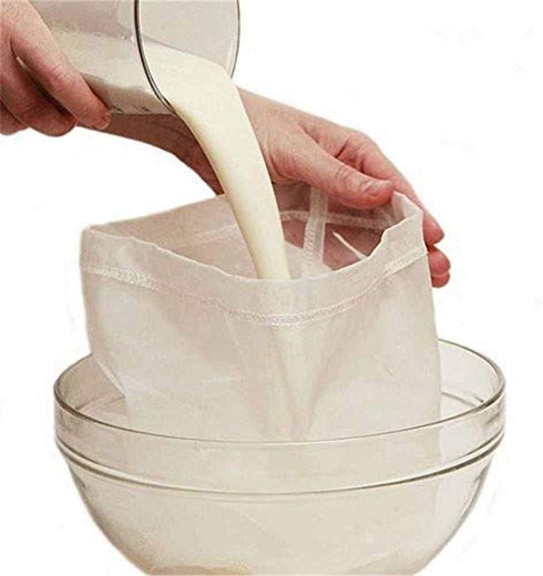 2 Pcs Pro Quality Nut Milk Bag - 10"X12" Reusable Almond Milk Bag & Food Strainer