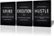 BWSPACE Grind Hustle Execution Wall Art, Motivational Wall Decor, Office Pictures Posters, 3 Pieces Framed Canvas Prints