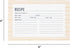 C.R. Gibson Bloom Double Sided Recipe Card Set, 4" W x 6" L, Yellow