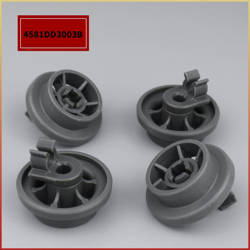 8 Pcs 4581DD3003B Dishwasher Lower Rack Wheels, Bottom Dishrack Roller Assembly Replacement for LG Dishwashers
