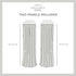 Loha Linen Grommet Top Curtain Panel Pair by Exclusive Home, 54"x108", Dove Grey