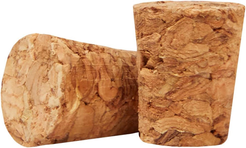 Size #1 Tapered Cork Plugs for Test Tubes, Mini Bottle Stoppers, DIY Crafts, 100 Pack (0.4 x 0.3 x 0.5 In)