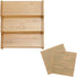 Lustiger Chef 3-Tier Countertop Spice Rack Organizer for Cabinet, Expandable Natural Bamboo Desk Shelf, Adjustable