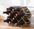 Freestanding Stackable Wine Rack Organizer, Foldable Design for Countertop and Cabinets, Scratch-resistant Protector