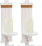 Homemory Wall Sconces Candle Holder Set of 2, Farmhouse Wooden Rustic Wall