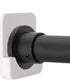 Shower Curtain Rod Holder for Wall Mount, Adhesive Tension Rod Retainer, 2 Pack, White