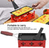 Portable Raclette Table Grill, Non-Stick BBQ Cheese Melt Pan with Foldable Handle for Home Kitchen Grilling Tool