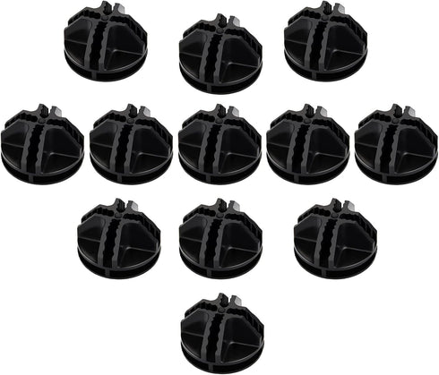 Wire Cube Connectors, Plastic Corner Connectors for DIY Cube Storage Shelves Organizer (Black, 12)