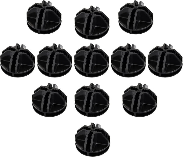 Wire Cube Connectors, Plastic Corner Connectors for DIY Cube Storage Shelves Organizer (Black, 12)