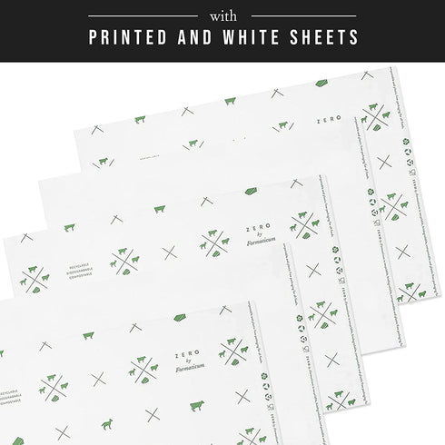 30-Pack 9 13 Inches Formaticum Zero Cheese Storage Paper, Compostable, Biodegradable, and Plastic-Free Paper to Keep