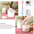 Large Glass Flour Container with Airtight Bamboo Lid, 3L Food Jar for Storage of Flour, Sugar, Cookies, Rice