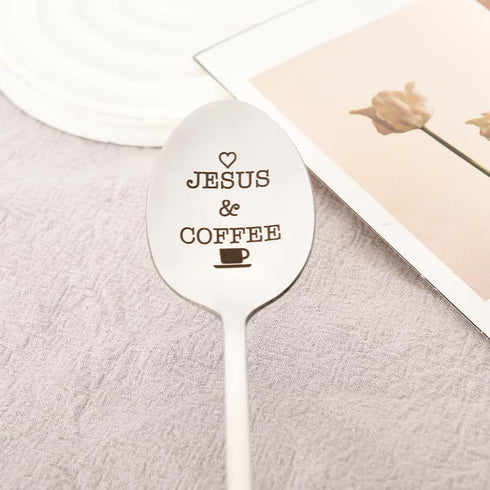 Coffee Spoon for Mom Dad Birthday Gifts for Women, Christmas Gifts for Men, Son, Daughter, Coffee Lovers