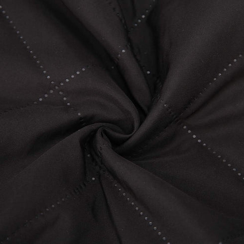 Soft Cotton Coffee Machine Dust Cover, Washable Black Cover for Home Office, 12.6 X 12.2 X 14.2 inch