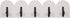Sagebrook Home 24" White Wall Hooks - Elegant 5-Arch Design, Robust MDF and Iron, Home Organization Must-Have