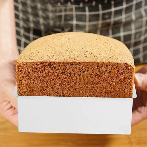 Square Cake Pan, 8.7inch Aluminum Baking Pan with Removable Bottom, Square Cheesecake Mold Bakeware