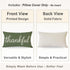 12x20 Inch Thankful Pillow Cover Olive Green Lumbar Decorative Cushion Case Rustic Farmhouse Fall Decor Thanksgiving