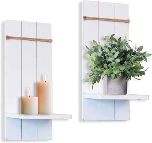 HPC Decor Candle Sconces Set of 2 - Handmade Wall Sconce Candle