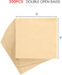 VGOODALL Double Open Snack Bags, 6" x 6" Grease-Resistant Brown Sandwich Bags for Deli Snacks