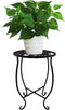 TLBTEK Planter Stand,10 Inch Metal Round Potted Plant Stands Indoor Outdoor ,Single