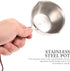 Mini Milk Warmer Pot, Small Sauce Pan, Stainless Steel Pot for Cheese Melt, Butter with Wood Handle