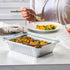 Comfy Package [50 Sets 2 lb Capacity Disposable Aluminum Foil Pans with Lids, 8x5 inch Take-Out Pans, with Clear Plastic Dome Lids - Great for Baking, Cooking, Storage, and Freezing by Comfy Package
