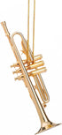 LQDSHGLK 4.72" (4.72" Brass String Miniature Trumpet Hanging Ornament Mini Musical Instrument Trumpet Replica Christmas